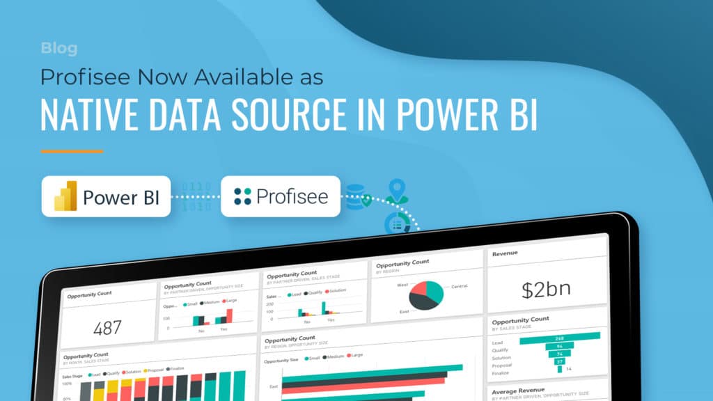 Header image for blog, "Profisee Now Available as Native Data Source in Power BI"