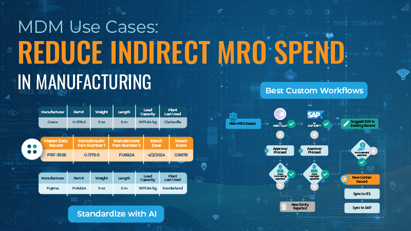 Header image for the blog 'MDM Use Case: Reduce Indirect MDM Spend in Manufacturing'