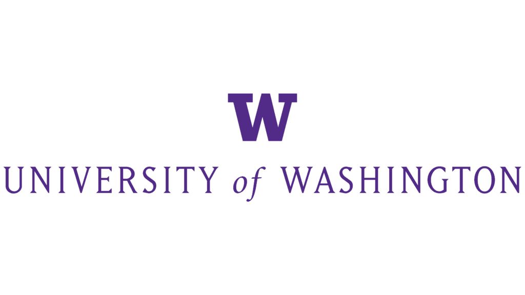 Logo for the University of Washington.