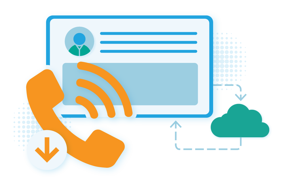 Reduced calls icon next to an API call graphic.