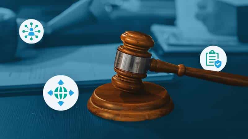 A judge bangs their gavel.